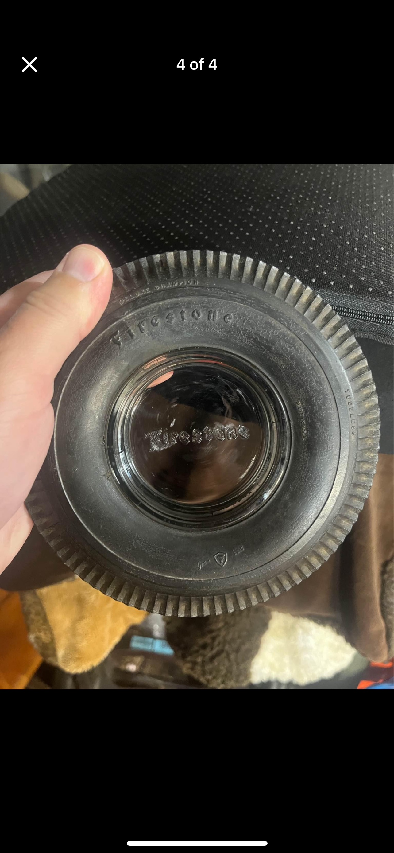 Vintage Firestone Tire Ashtray