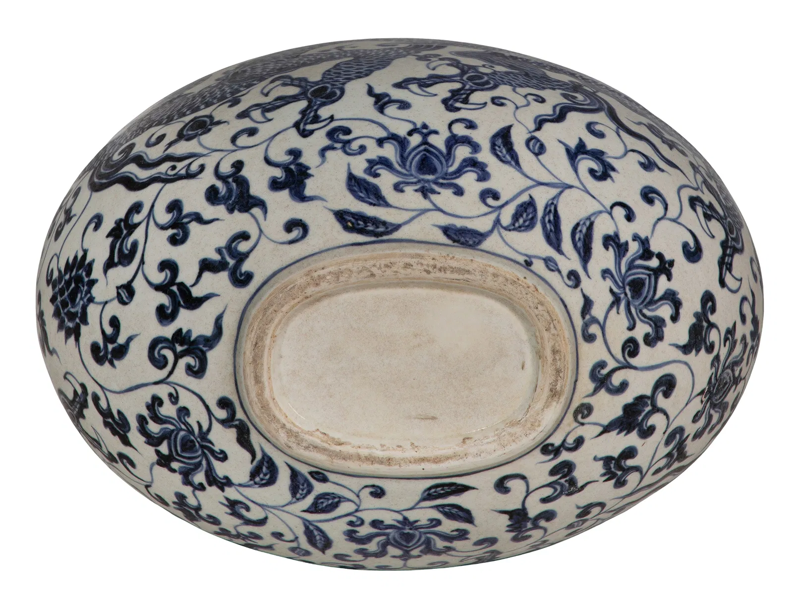 Chinese Blue and White Porcelain Dragon Flask thumbnail 3