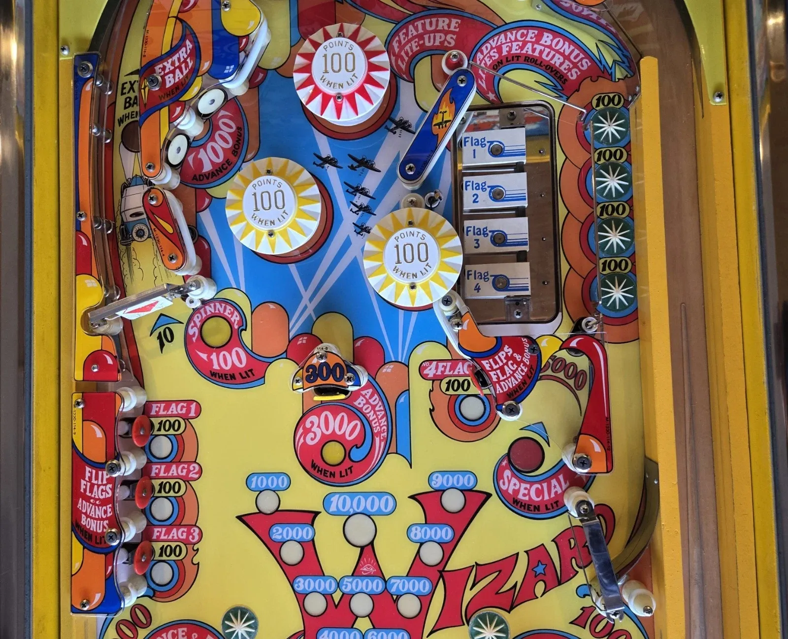 Bally Wizard! EM Pinball Machine thumbnail 7