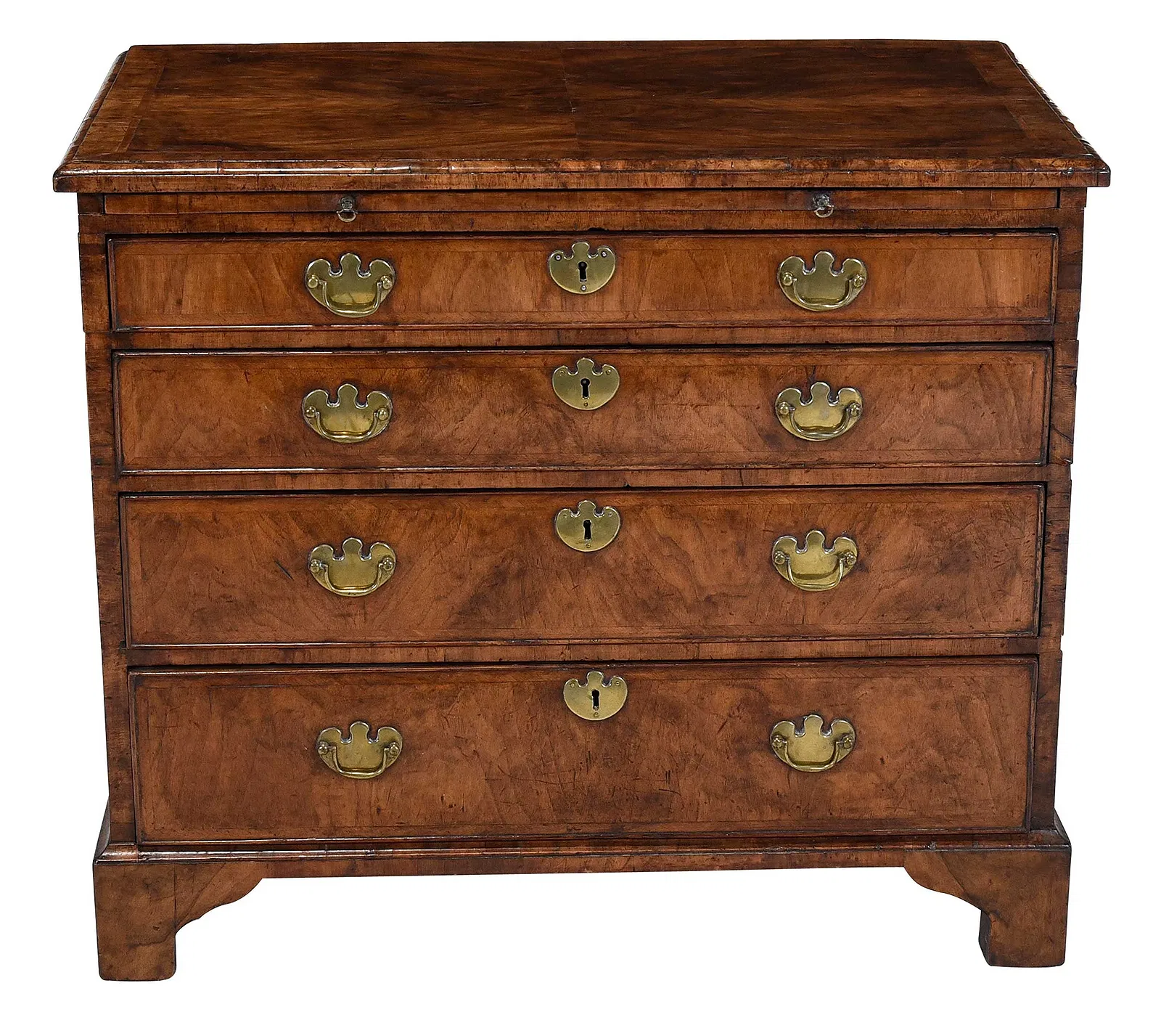 Georgian Period Walnut Bachelor's Chest thumbnail 8