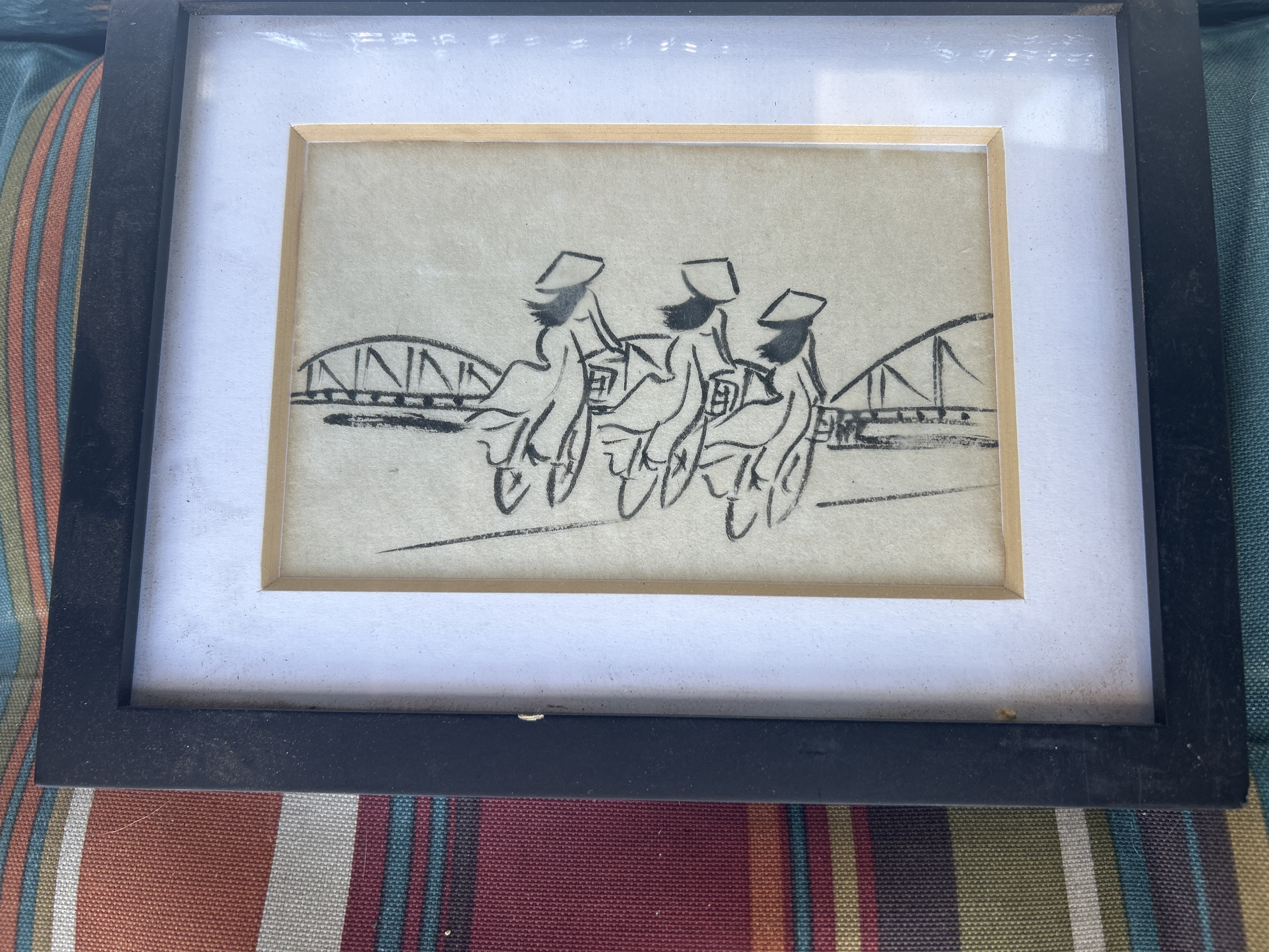 Vietnamese Print of Cyclists