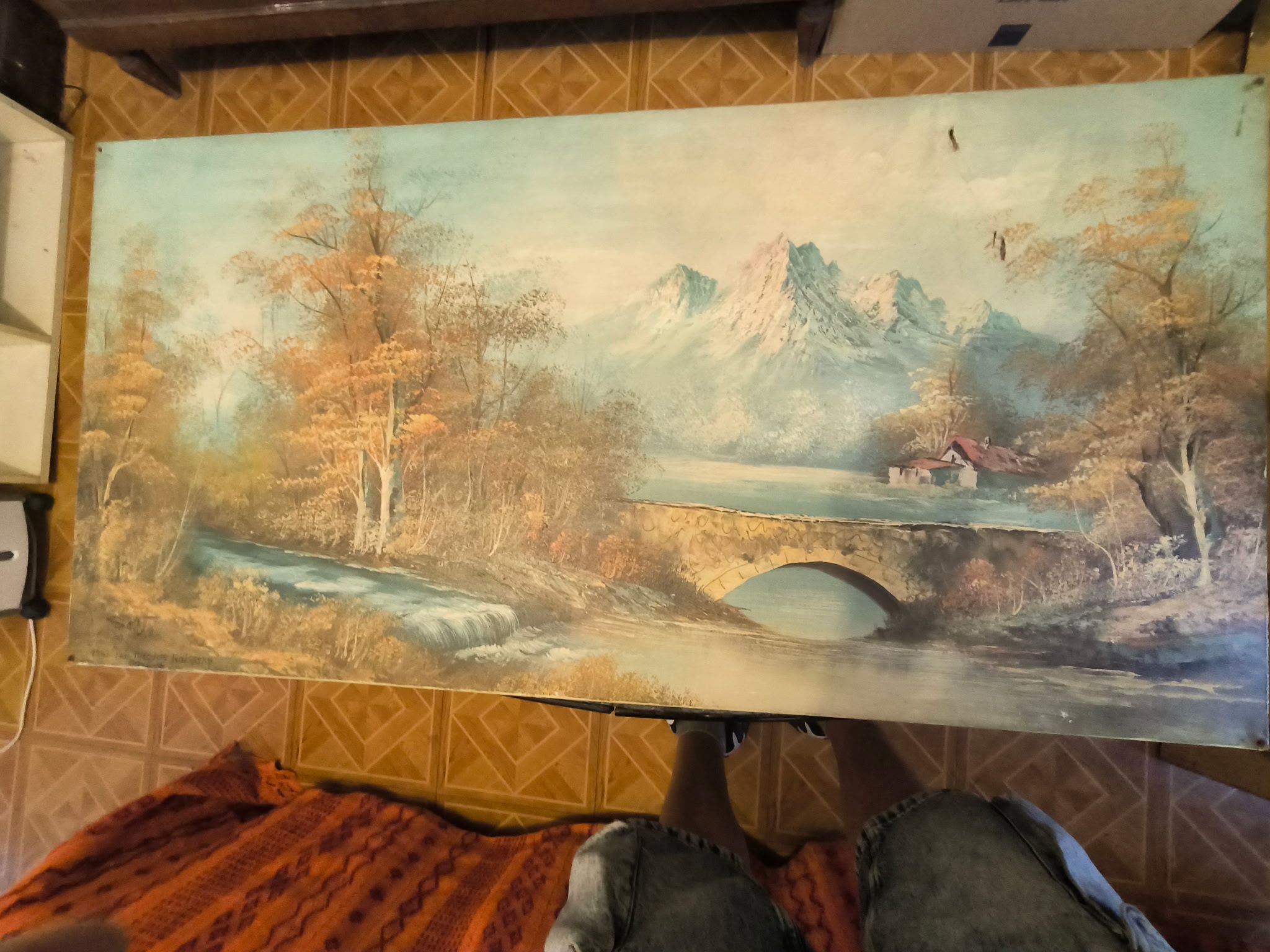 Decorative Landscape Painting Bearing Inscription 'Theodore Rousseau' thumbnail 5