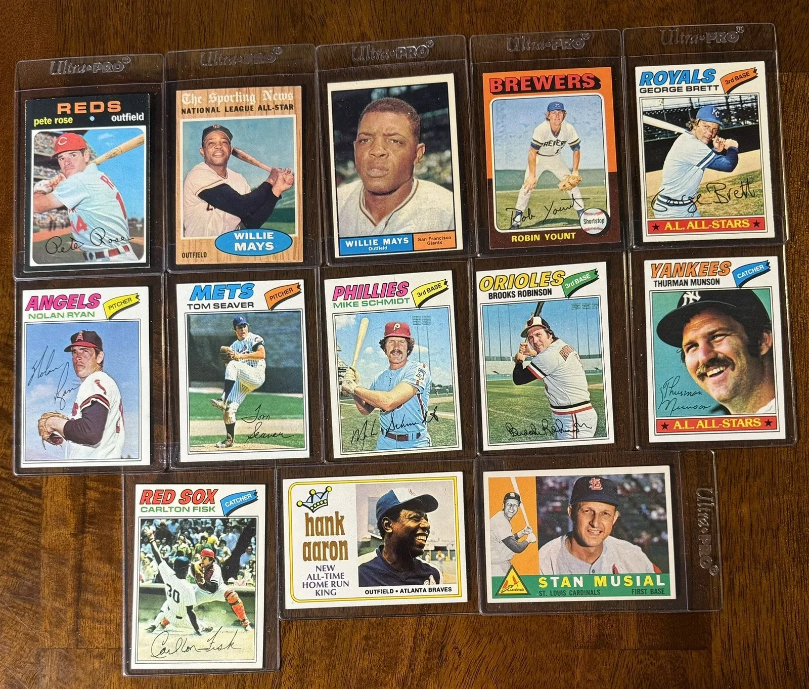 1970s Topps Baseball Card Collection (Hall of Famers & Stars) thumbnail 3