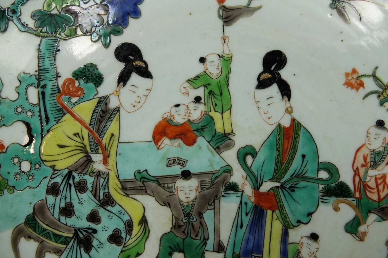 Qing Style Chinese Famille Verte Charger thumbnail 4