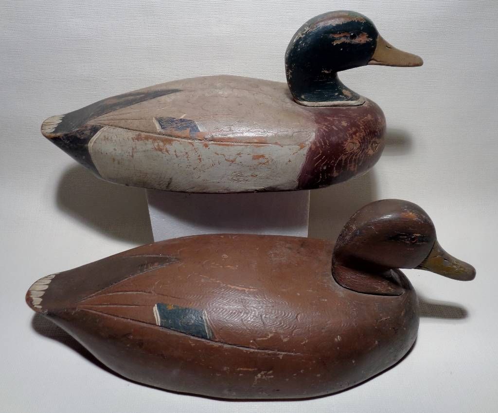 Group of American Folk Art Working Duck and Goose Decoys thumbnail 2