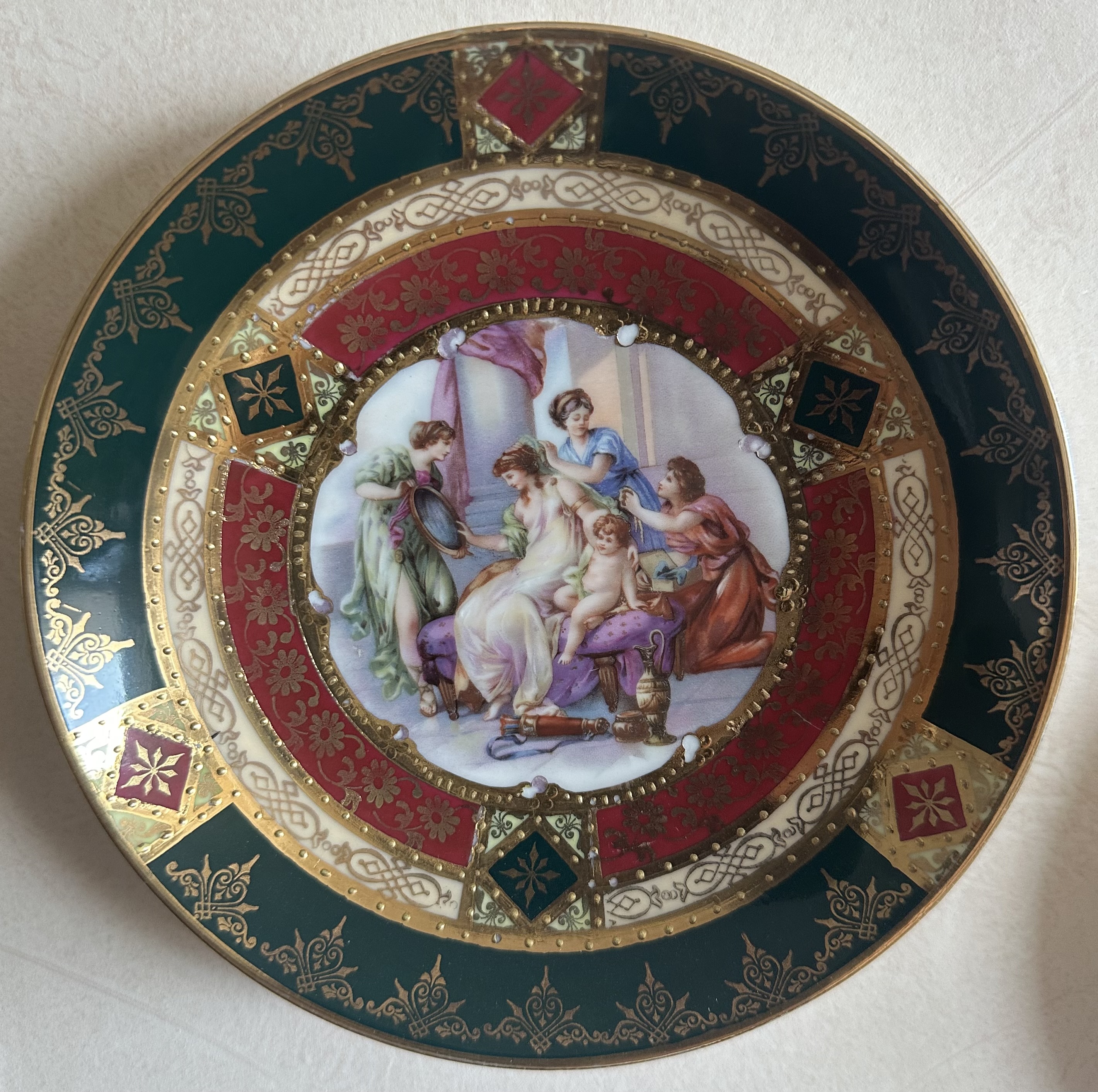 European Porcelain Decorative Plate