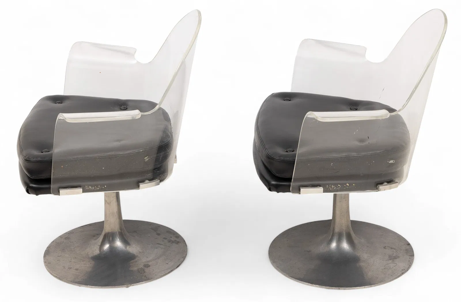 Mid-Century Modern Lucite and Aluminum Chairs