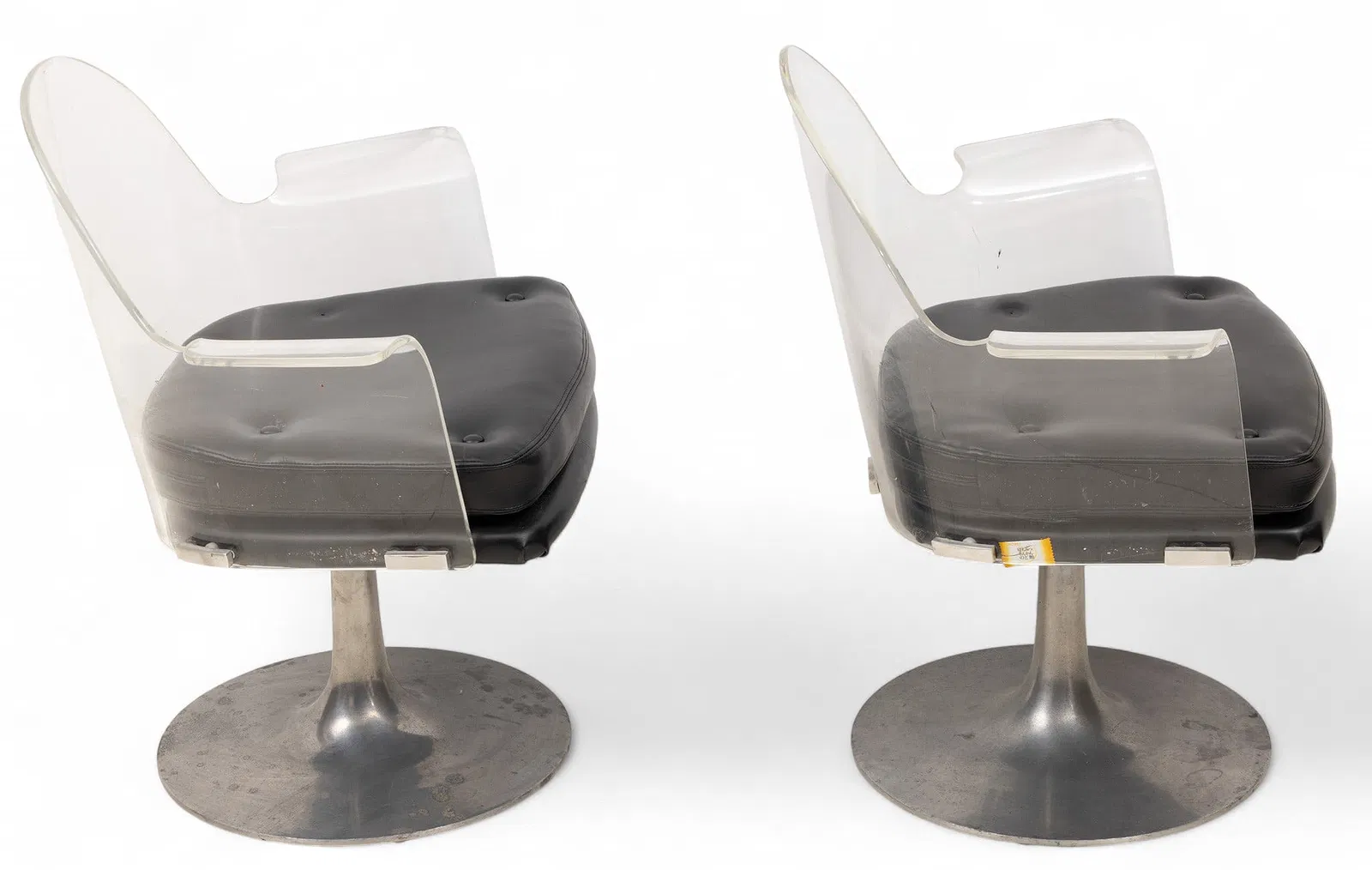 Mid-Century Modern Lucite and Aluminum Chairs thumbnail 3