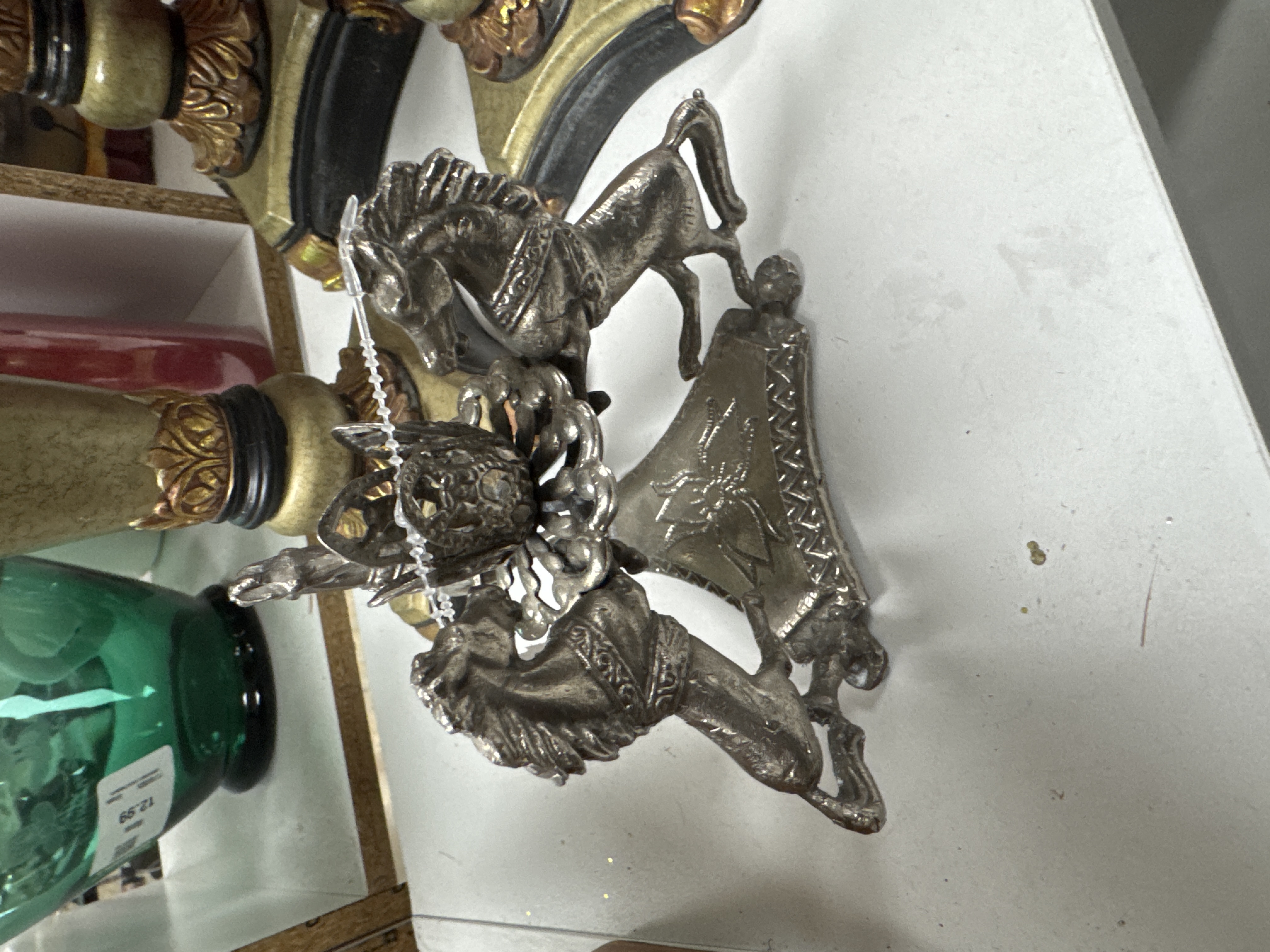 Victorian Cast Metal Horse Motif Cigar Cutter