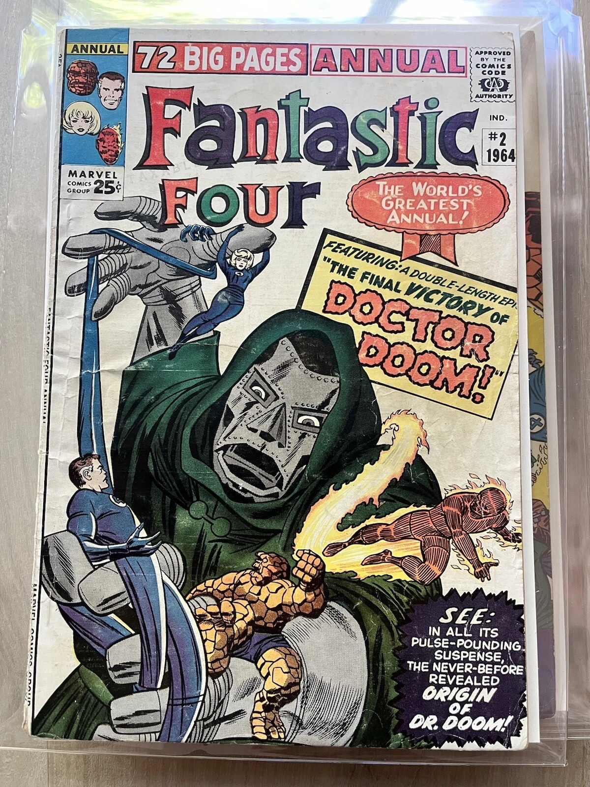 Silver Age Marvel Fantastic Four Annual and Giant-Size Special Comic Group thumbnail 5