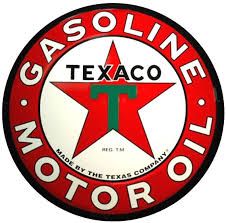 American Petroliana Texaco Gasoline Motor Oil Porcelain Advertising Sign