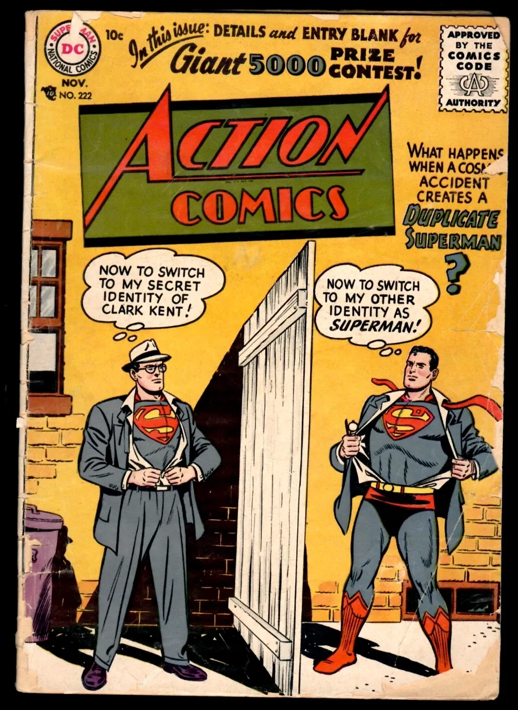 Silver Age Action Comics No. 222 Superman Issue