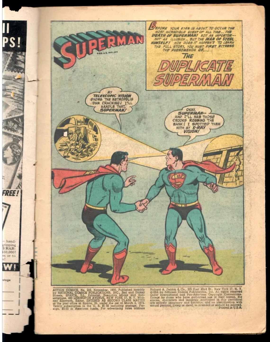 Silver Age Action Comics No. 222 Superman Issue thumbnail 3
