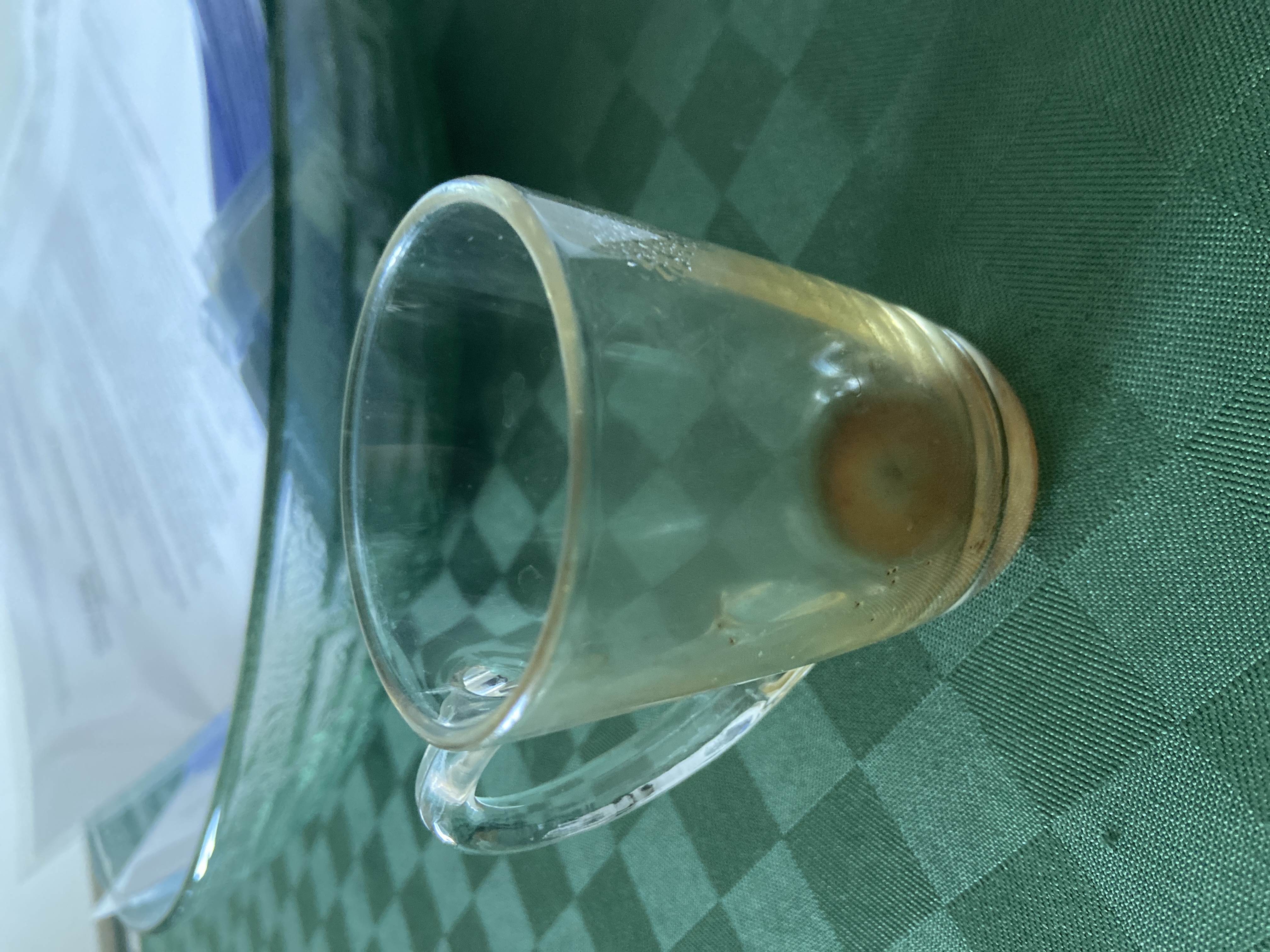 Contemporary Café Style Clear Pressed-Glass Espresso Demitasse Cup