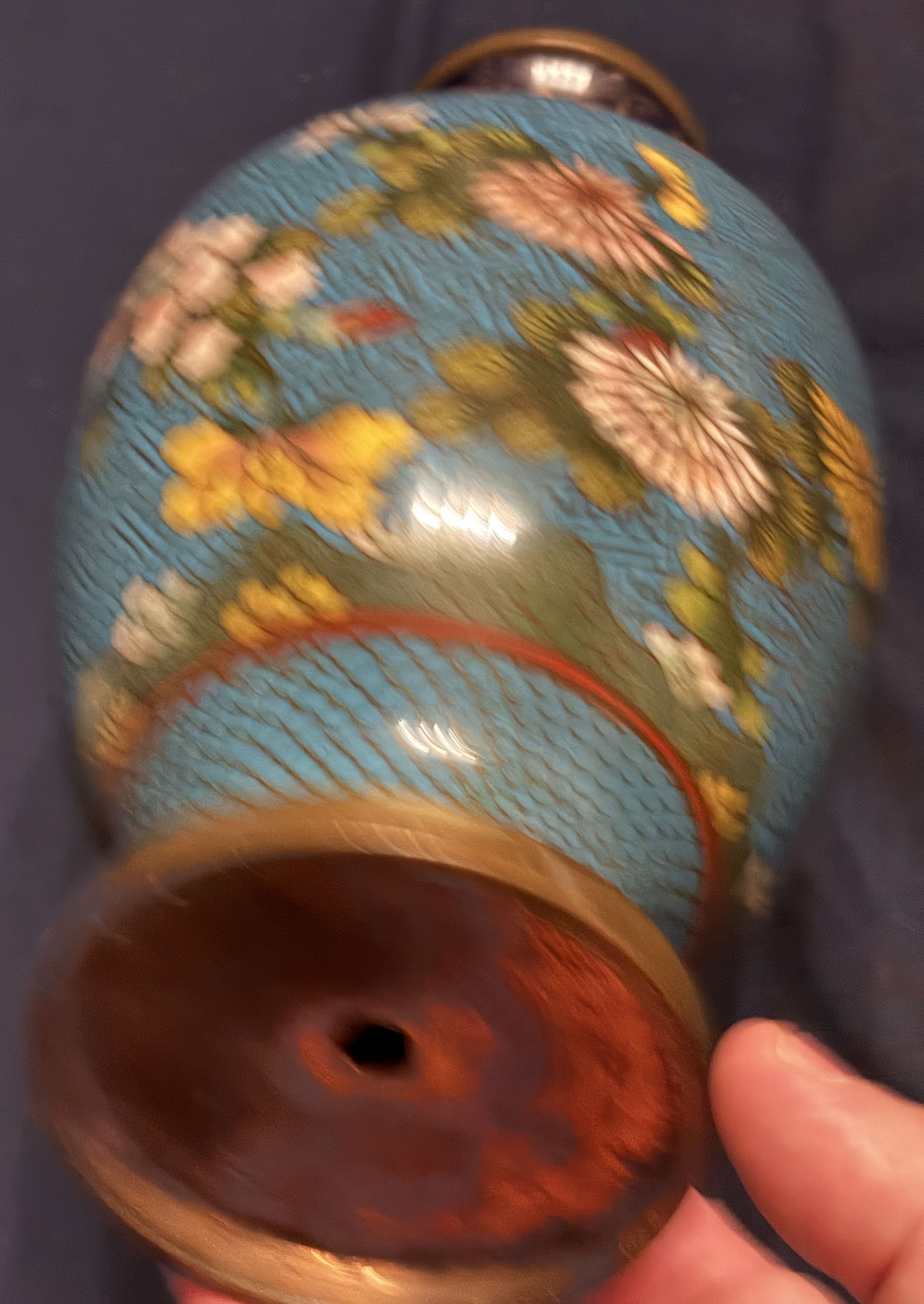 Chinese Late Qing/Republic Period Cloisonné Baluster Vase thumbnail 6