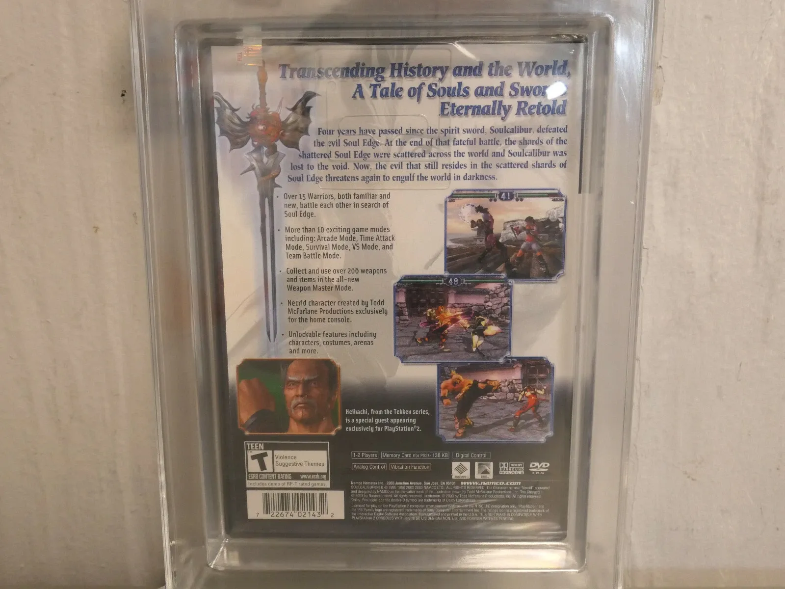 WATA-Certified PlayStation 2 SoulCalibur II thumbnail 5