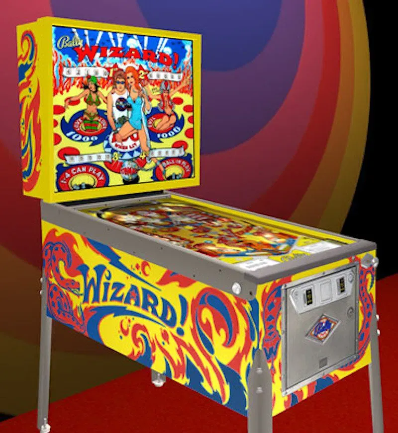 Bally Wizard! Electro-Mechanical Pinball Machine thumbnail 2