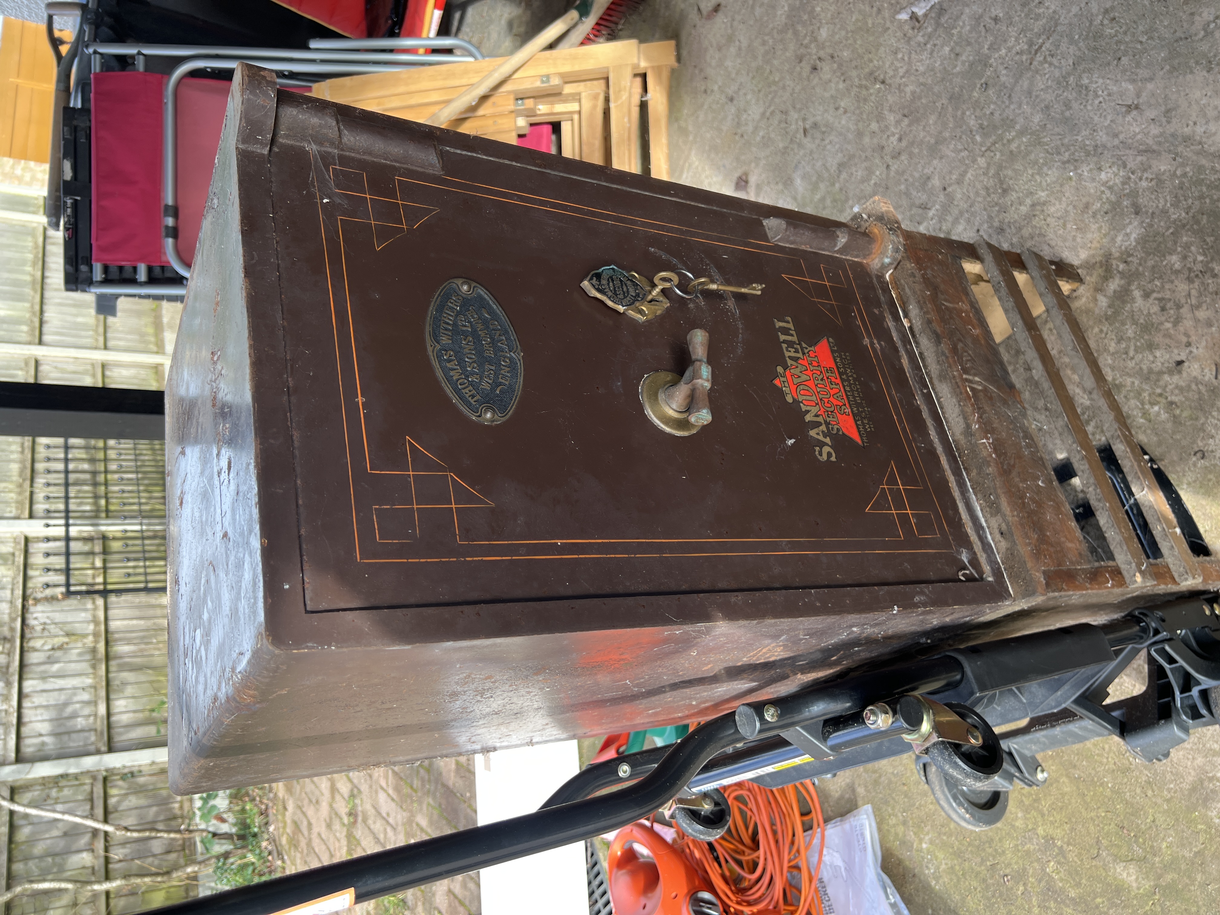 Vintage Sandwell Security Safe