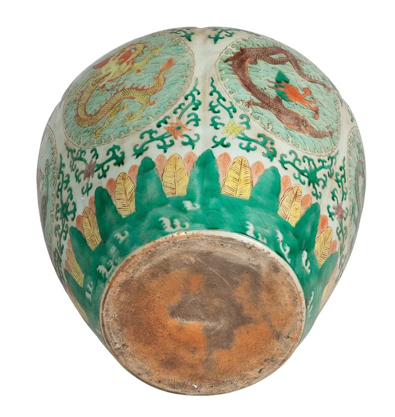 Chinese Ming Style Fahua Glazed Dragon Jar thumbnail 3