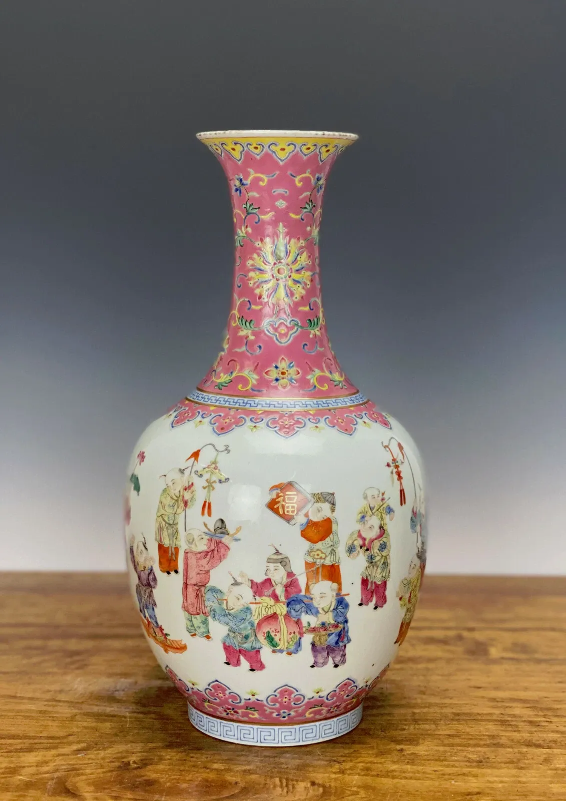 Chinese Republic Period Famille Rose Porcelain Vase