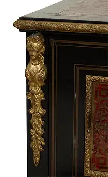 French Napoleon III Period Ebonized Upright Piano with Gilt Bronze Mounts thumbnail 7