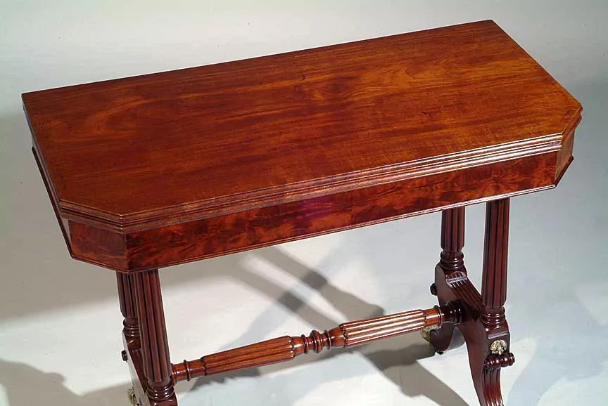 American Federal Period Mahogany Gaming / Card Table thumbnail 3