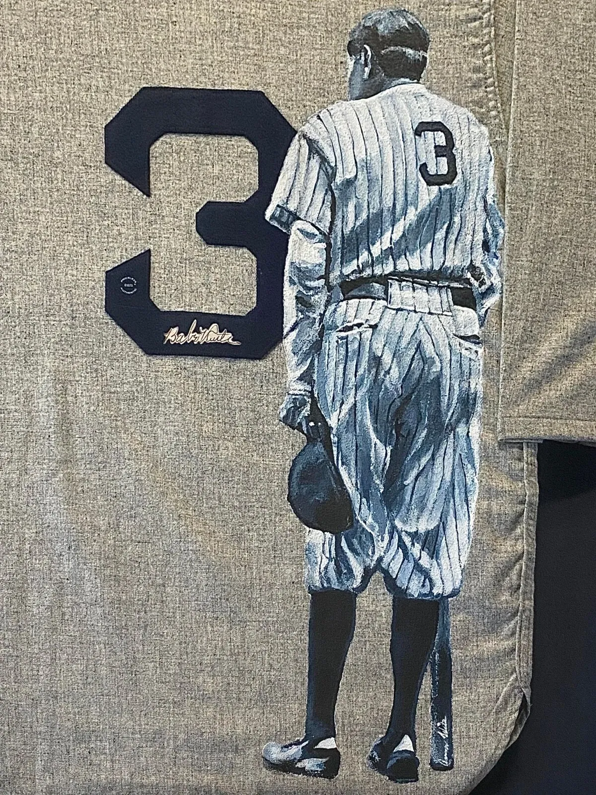 Contemporary Mixed Media Babe Ruth New York Yankees Shadowbox Wall Art thumbnail 2