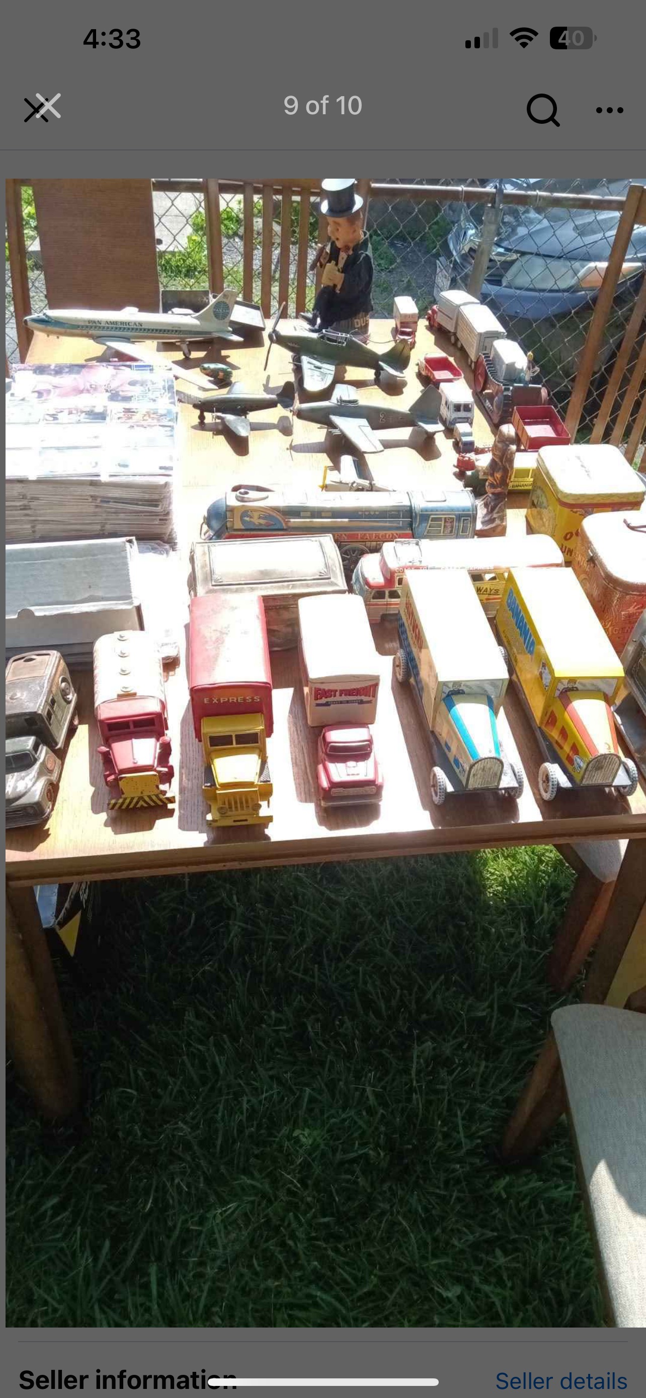 Mid-20th Century Tin Lithographed Toy Vehicles and Airplanes Assortment