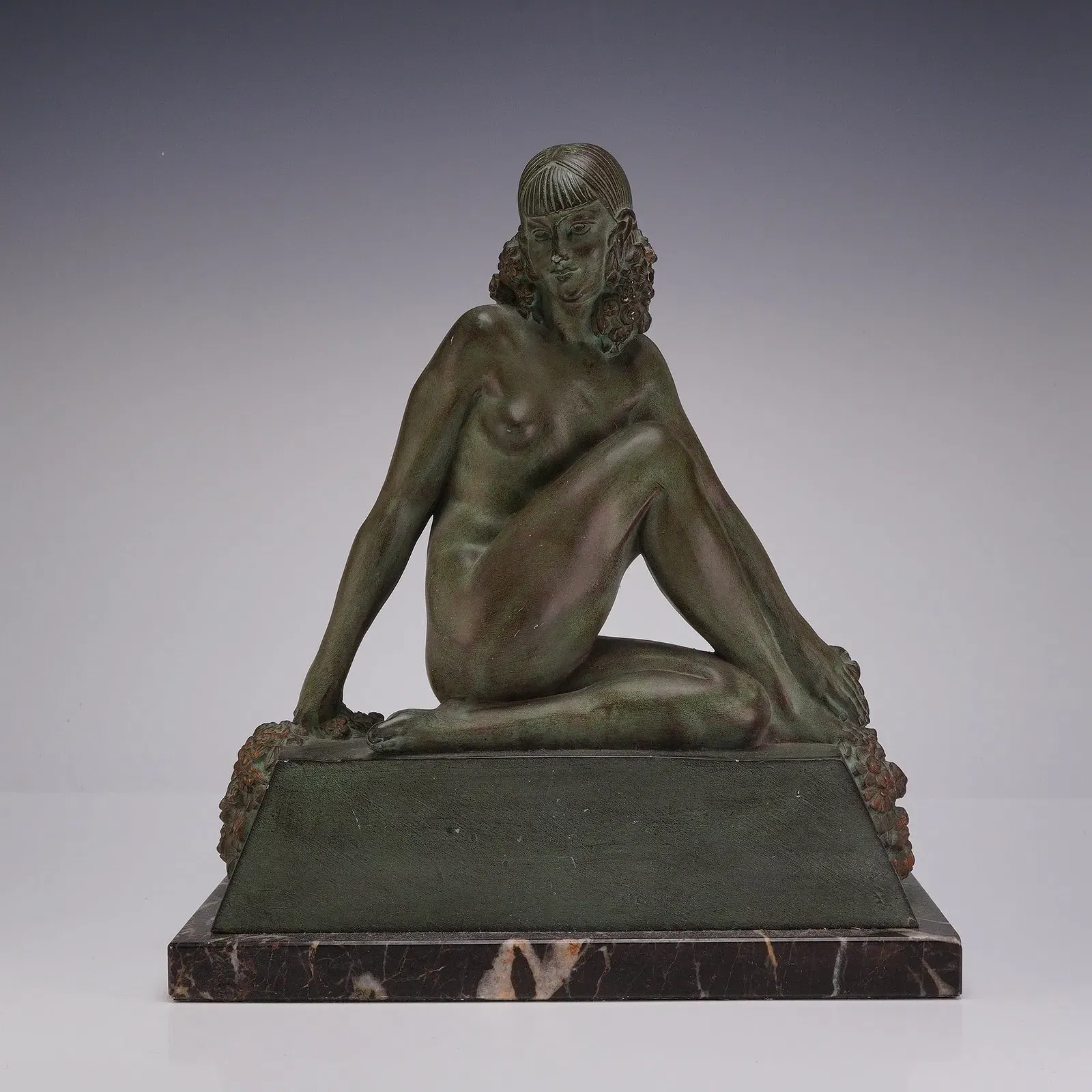 Art Deco Bronze Nude Figure by Guiré