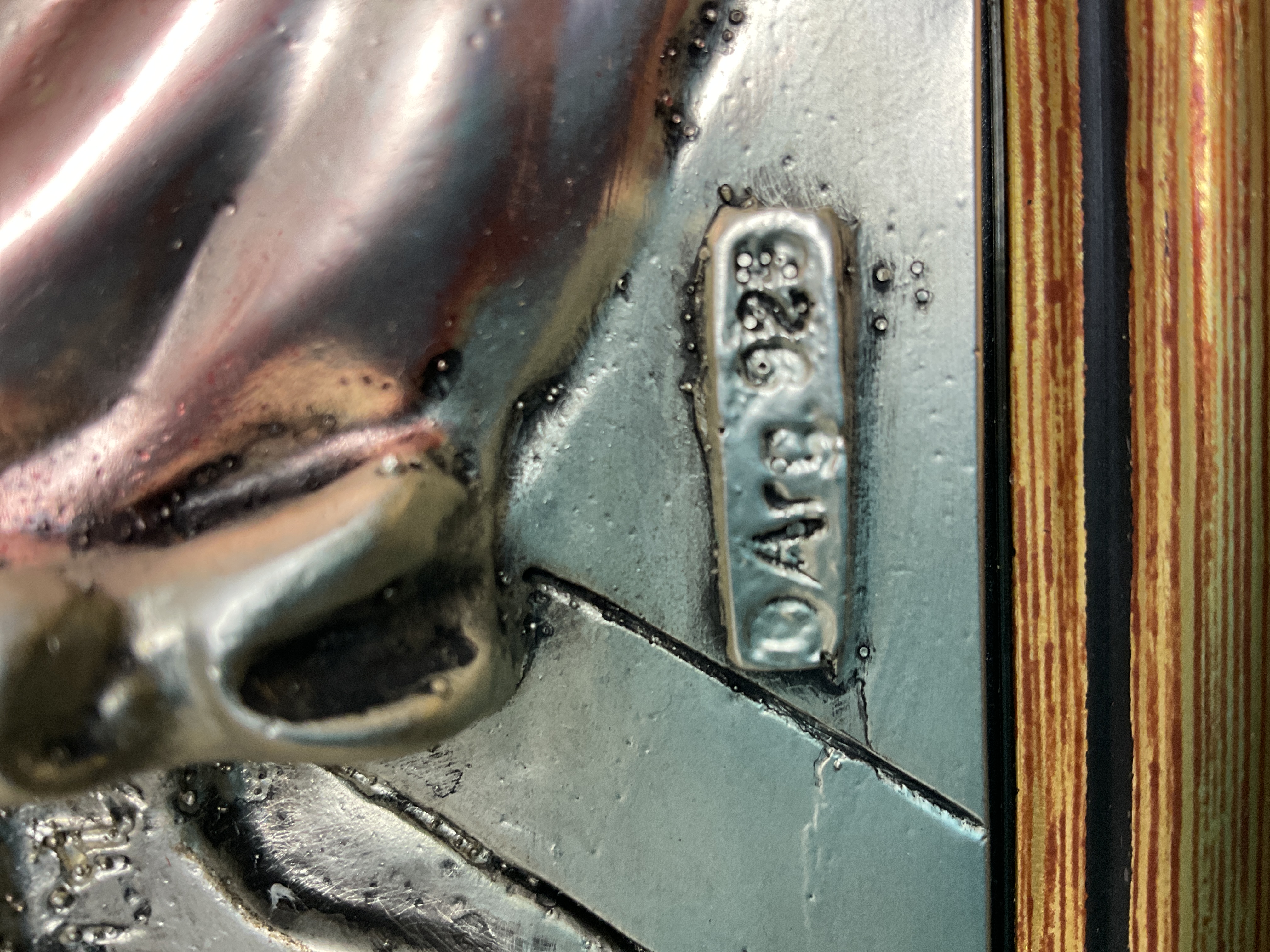Modern Italian 925 Silver Relief Plaque