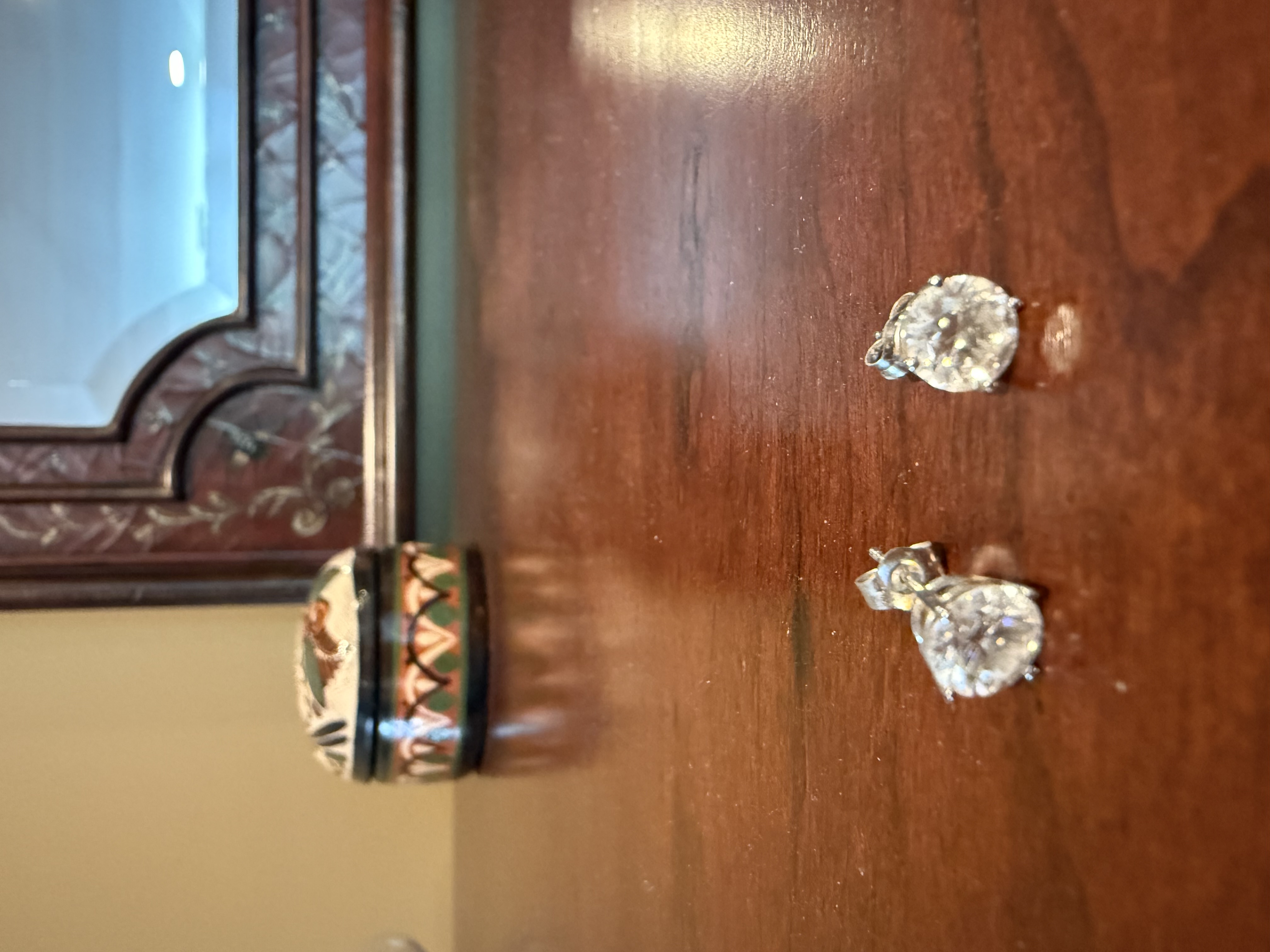 Diamond Solitaire Stud Earrings