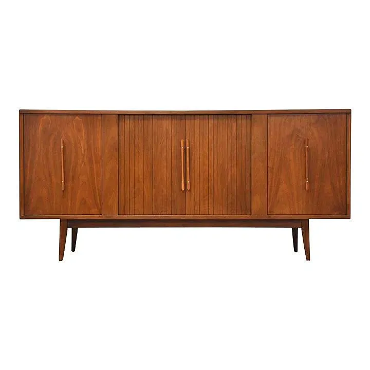 American Mid-Century Modern Walnut Sideboard