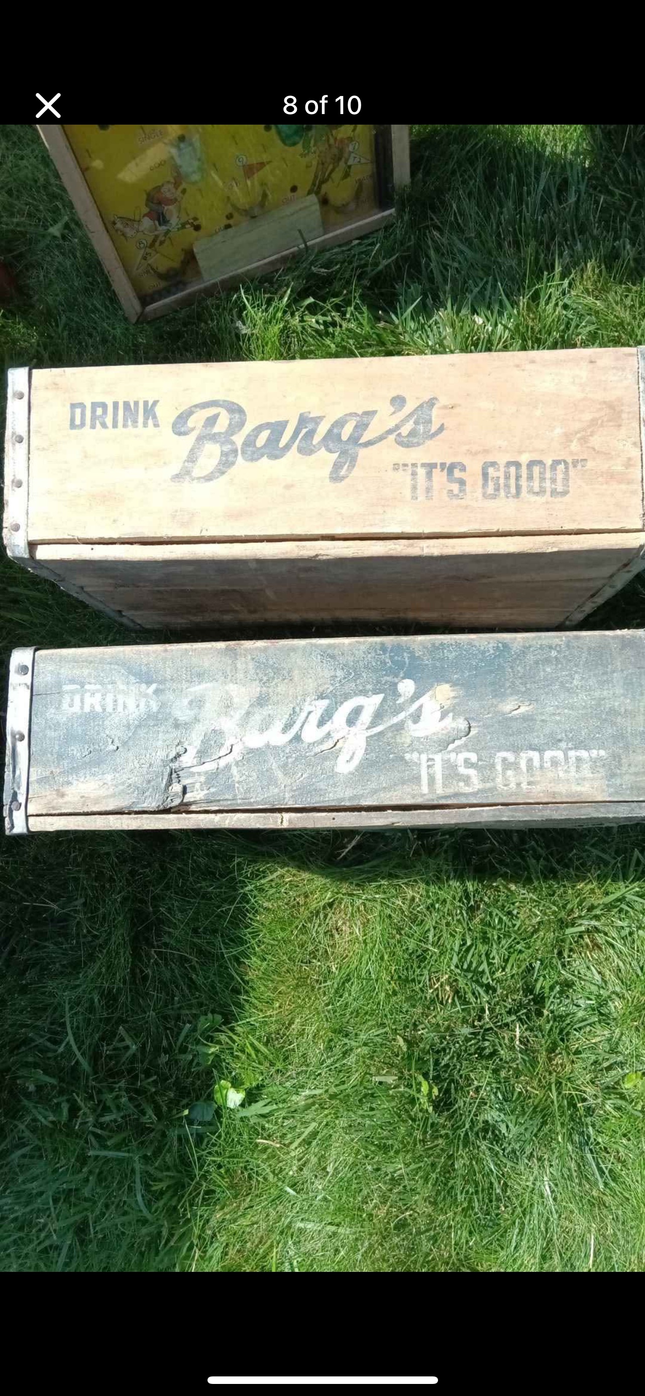 American Midcentury Barq’s Root Beer Wooden Soda Crates