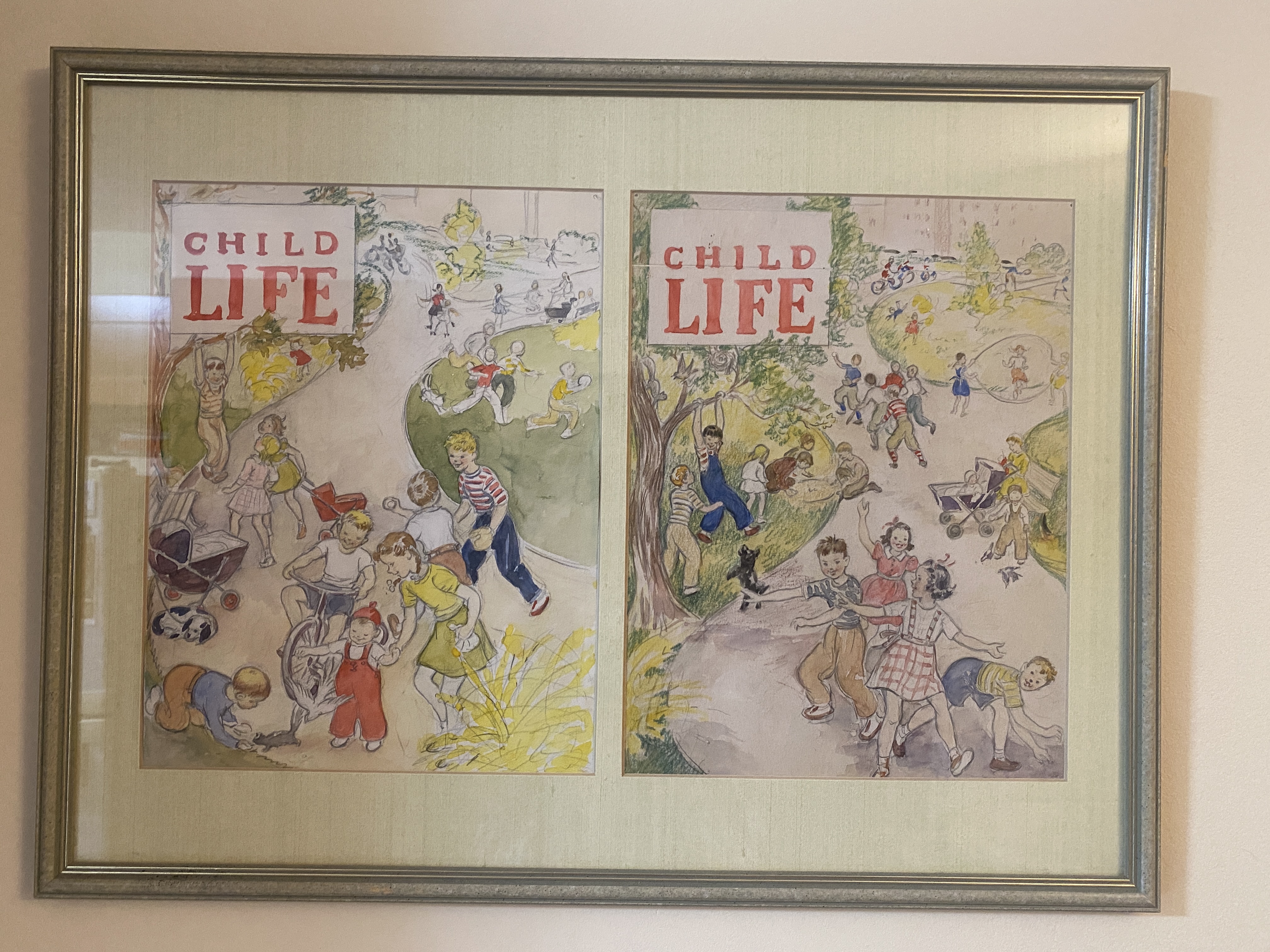 Vintage Child Life Magazine Cover Art