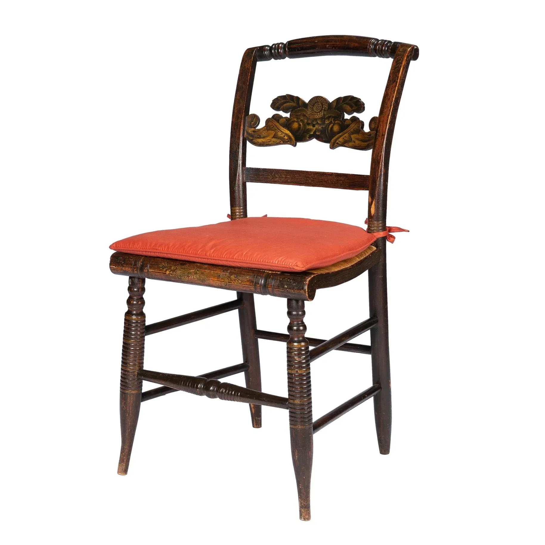 American Federal Period Painted Fancy Maple Side Chair
