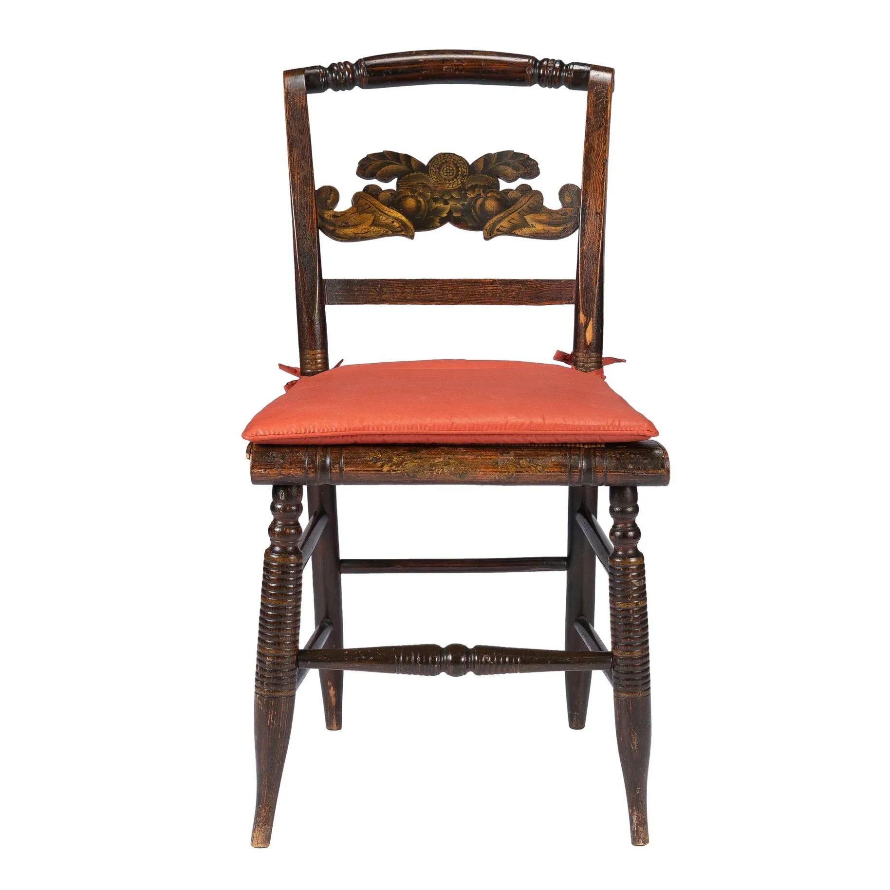 American Federal Period Painted Fancy Maple Side Chair thumbnail 2