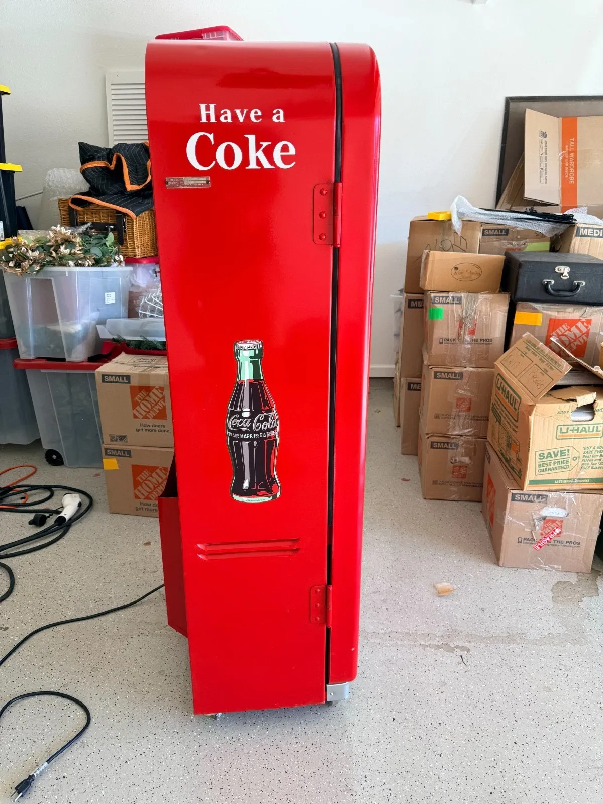 Mid‑Century Coca‑Cola Vendo 44 Period Steel Bottle Vending Machine thumbnail 2