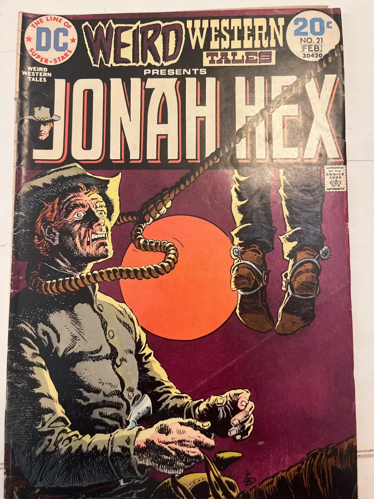 Bronze Age DC Weird Western Tales #21 Jonah Hex Comic Book