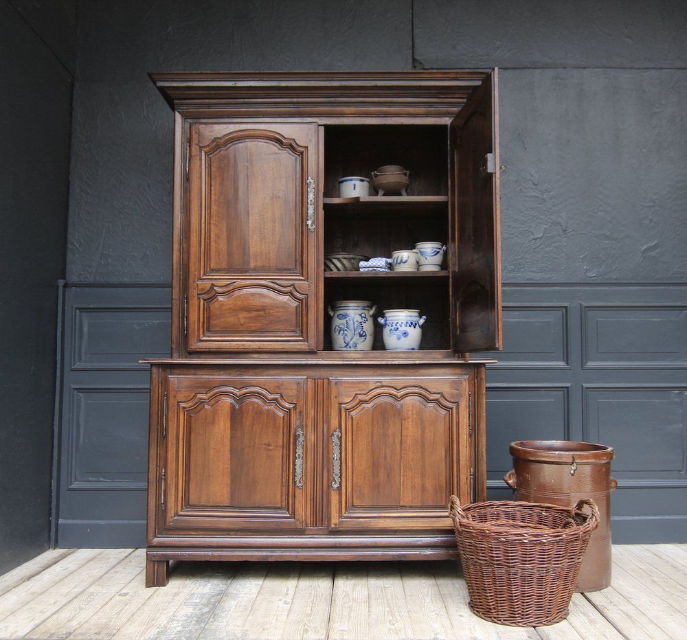 French Louis XV Period Walnut Armoire thumbnail 3