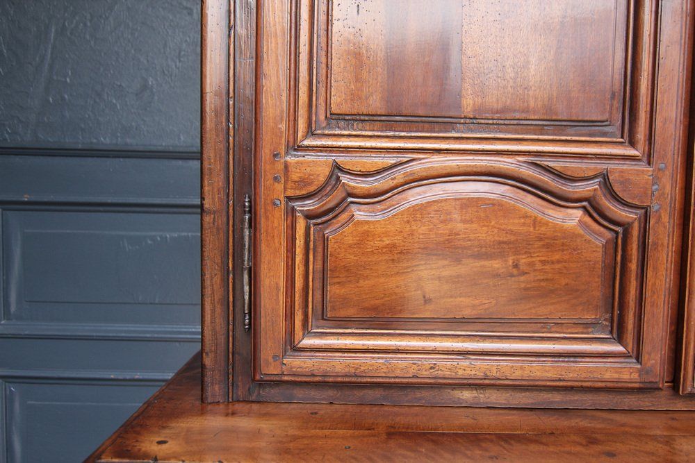 French Louis XV Period Walnut Armoire thumbnail 5