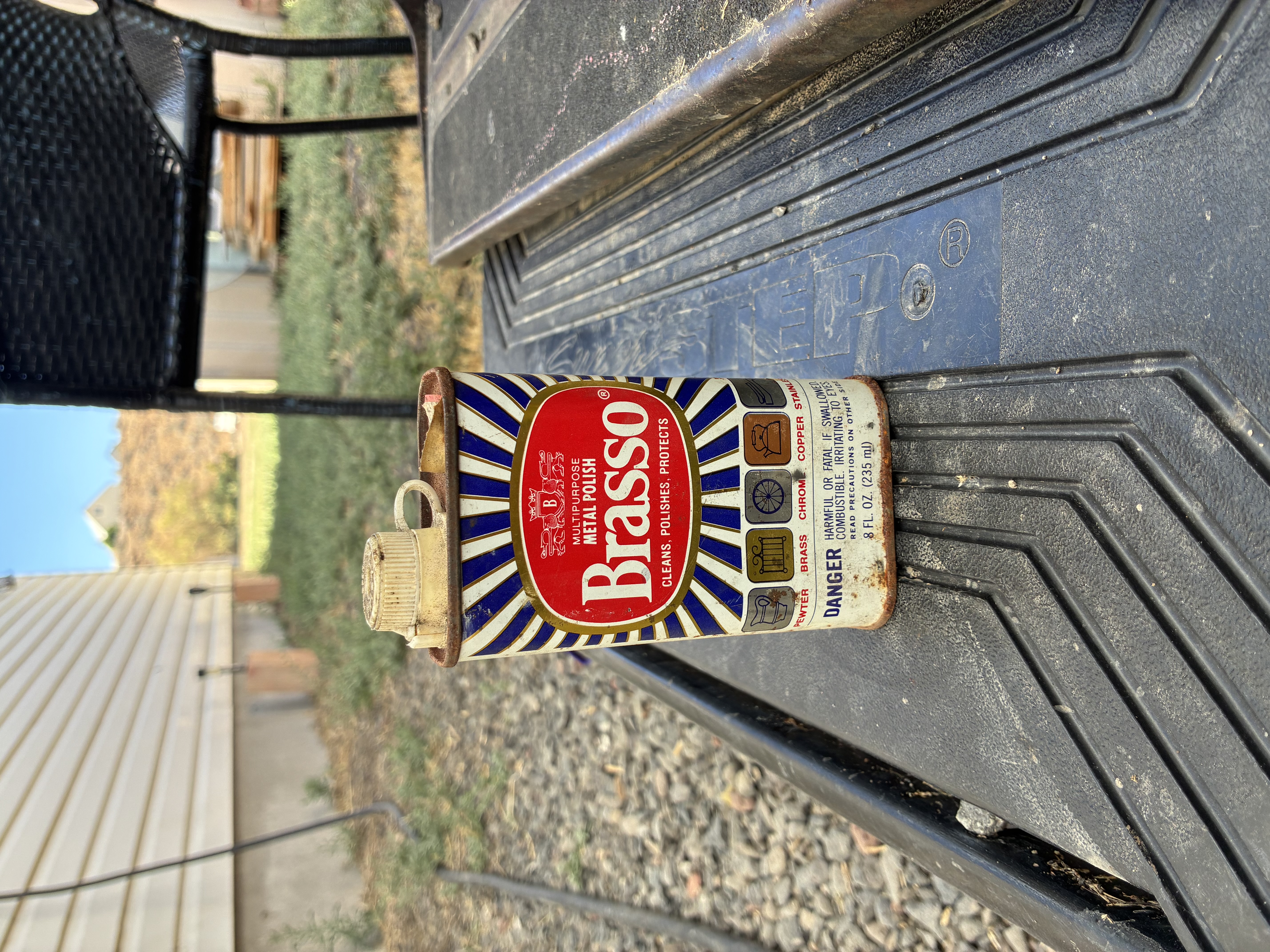 Vintage Tin Brasso Multipurpose Metal Polish Can