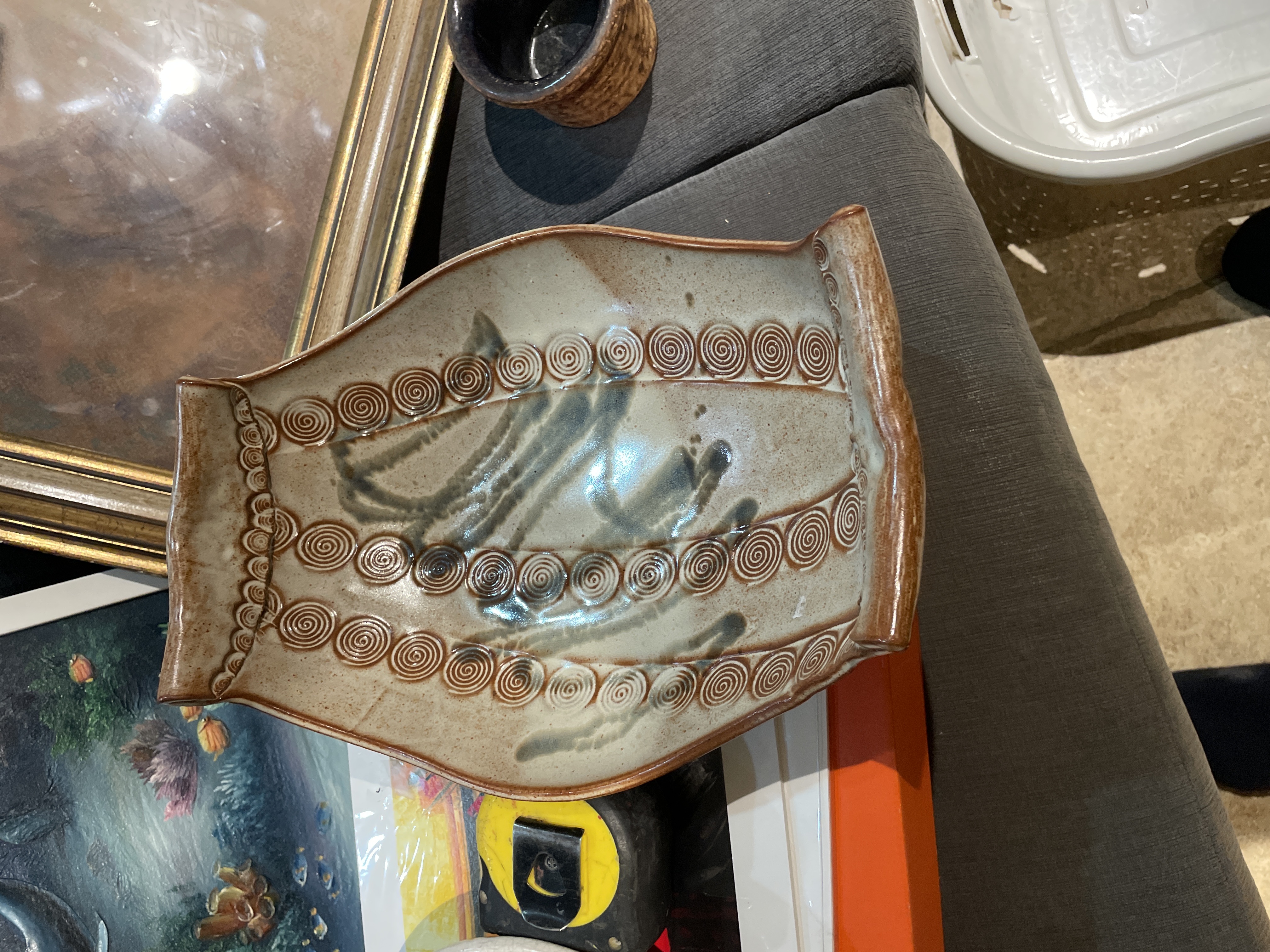Modern Studio Pottery Stoneware Tray