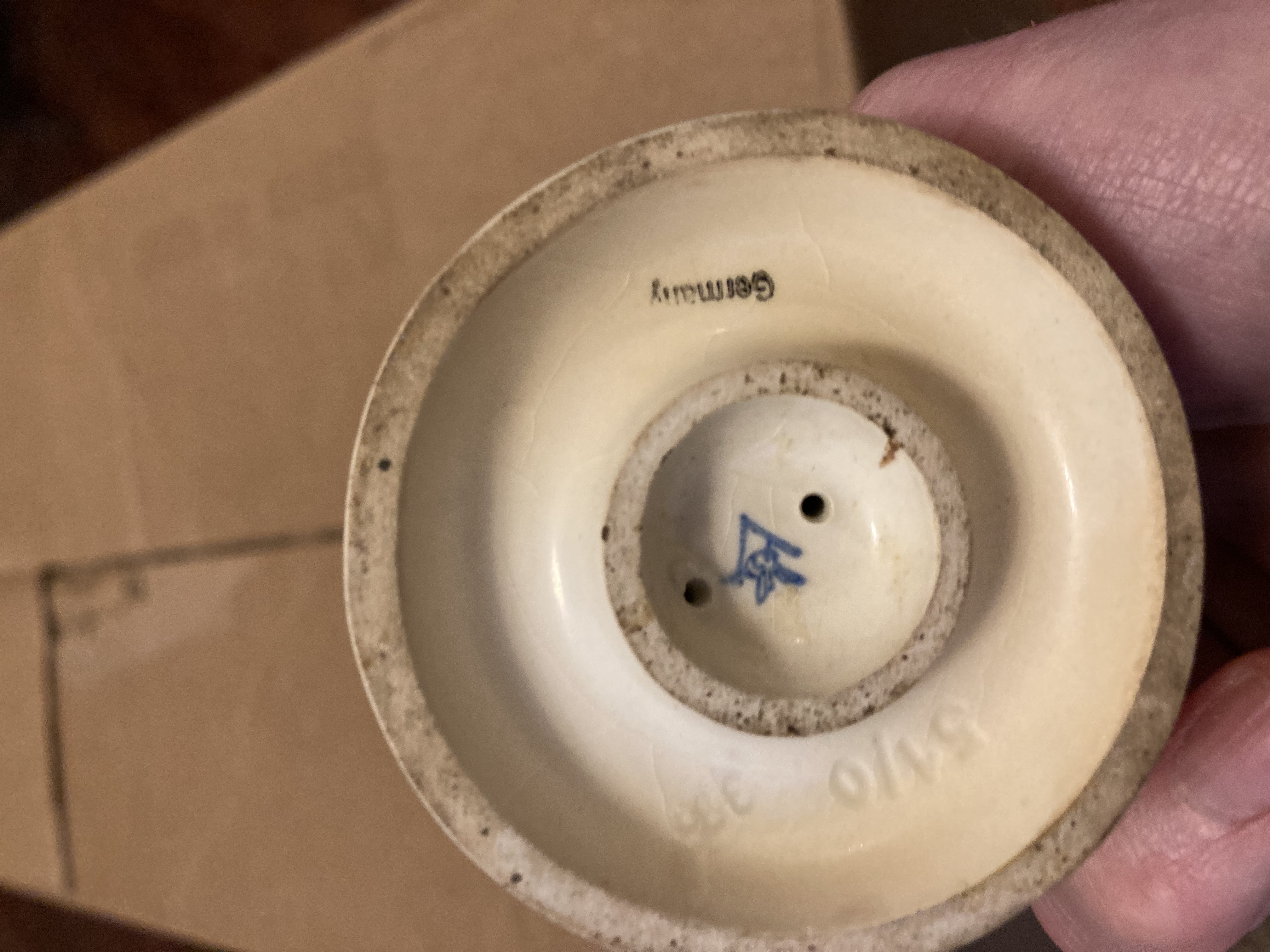 German Porcelain Figurine Base