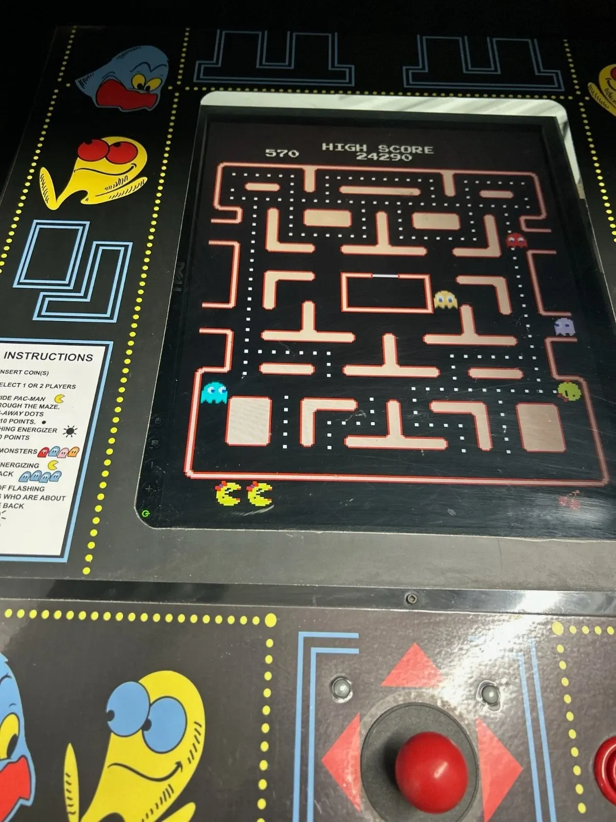 American Golden Age Arcade Period Midway Pac-Man Upright Cabinet thumbnail 3