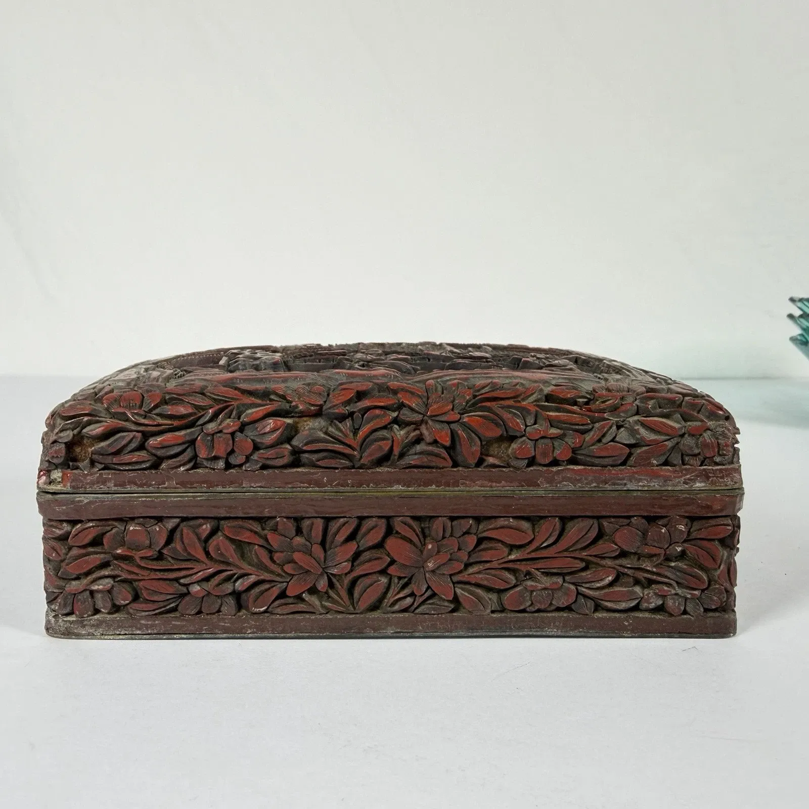 Chinese Cinnabar Style Resin Box thumbnail 5