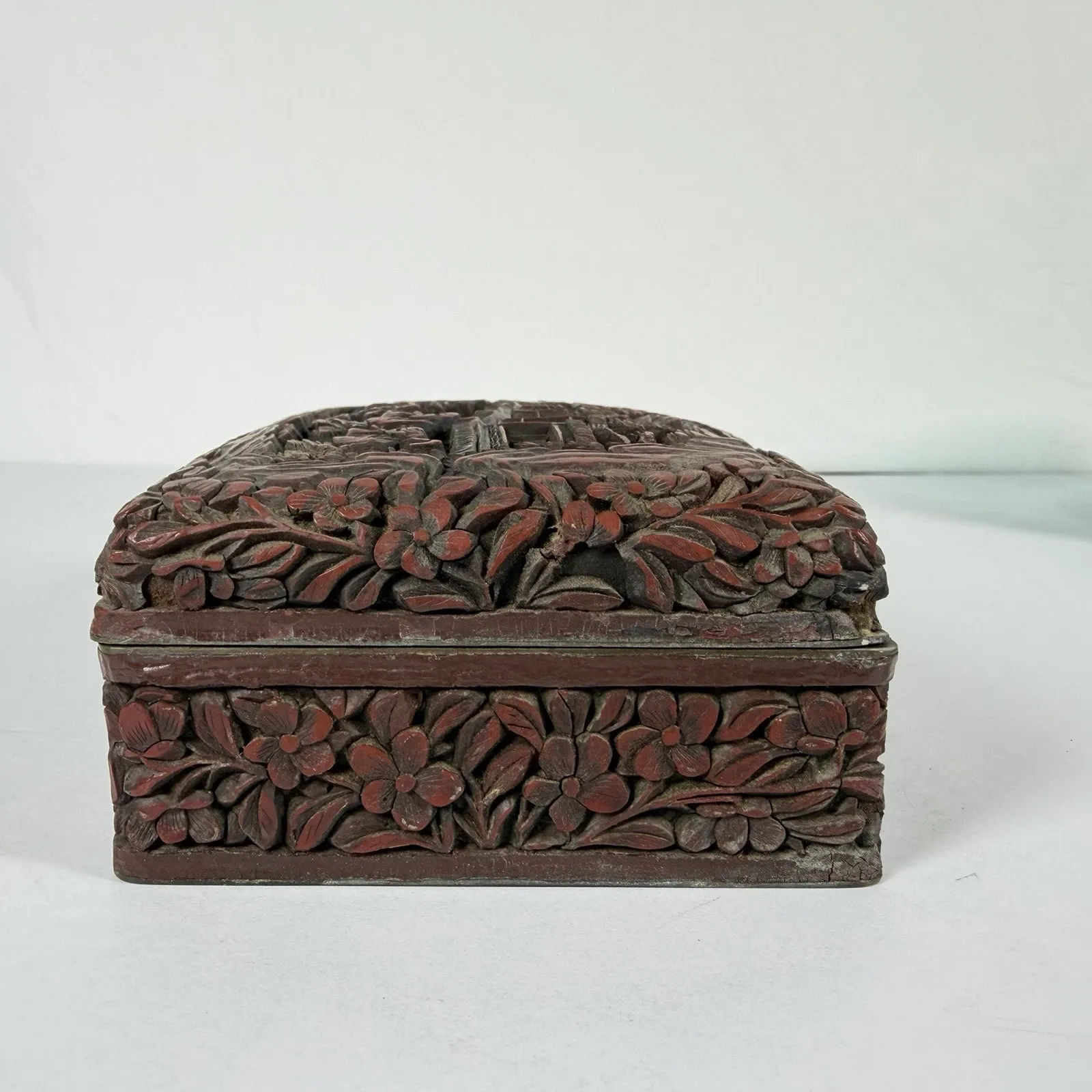 Chinese Cinnabar Style Resin Box thumbnail 6