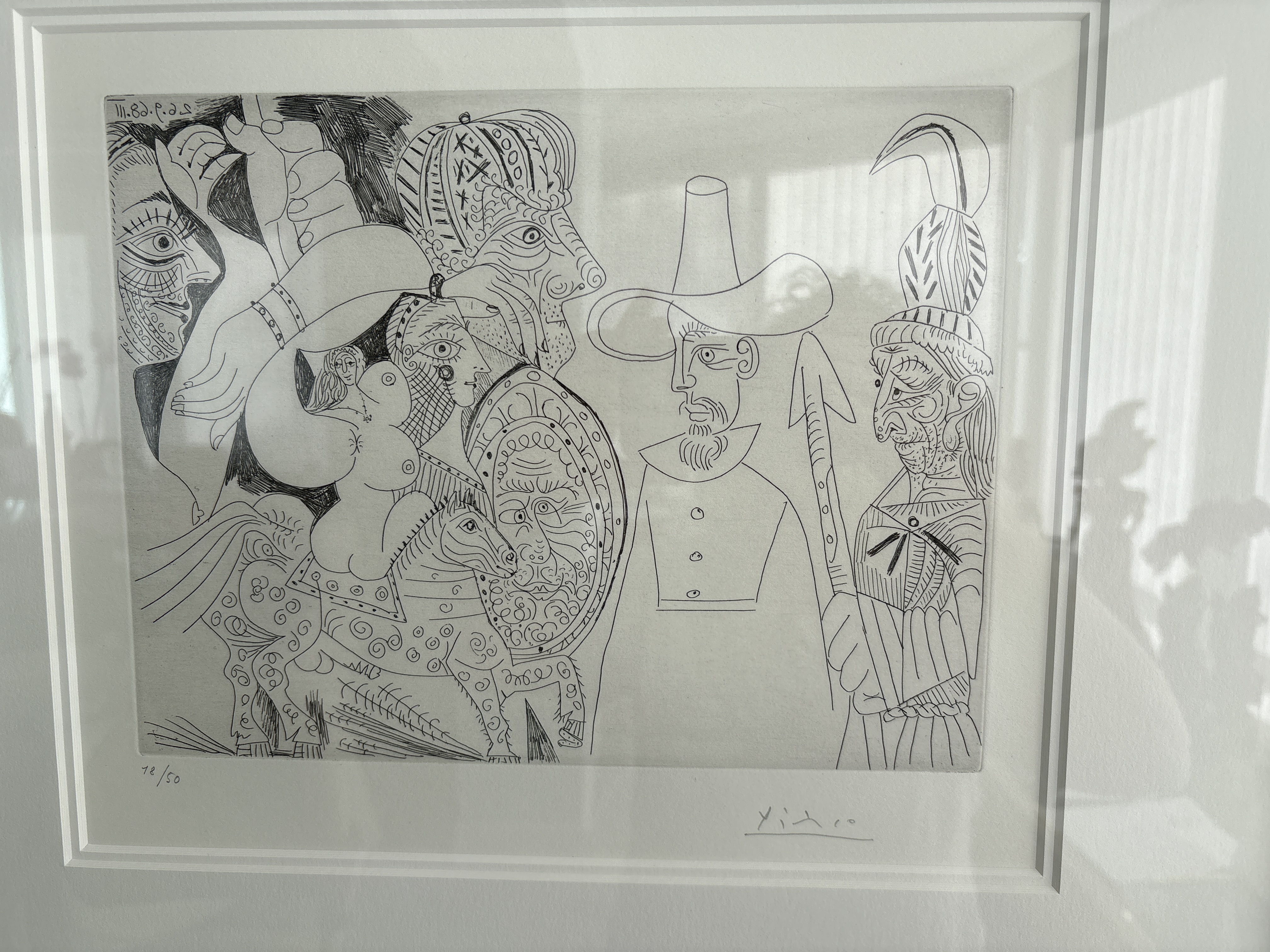 Picasso Don Quixote Theme Limited Edition Etching