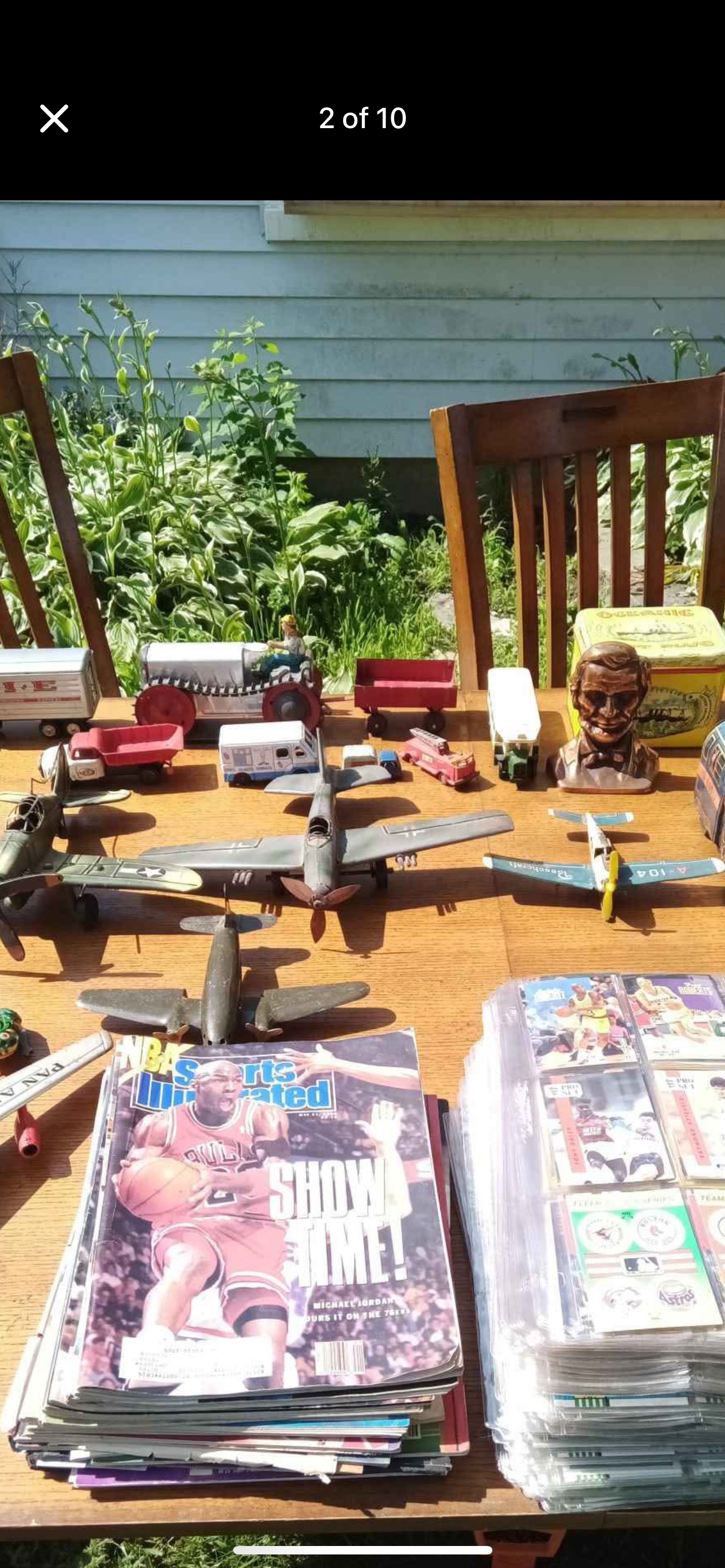 Mixed Lot: Vintage Diecast Vehicles, Model Airplanes, Sports Memorabilia and Ephemera