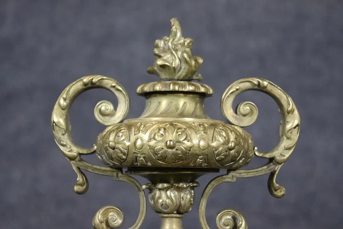 American Rococo Revival Gilt Bronze Mantel Clock retailed by Tiffany & Co. thumbnail 3