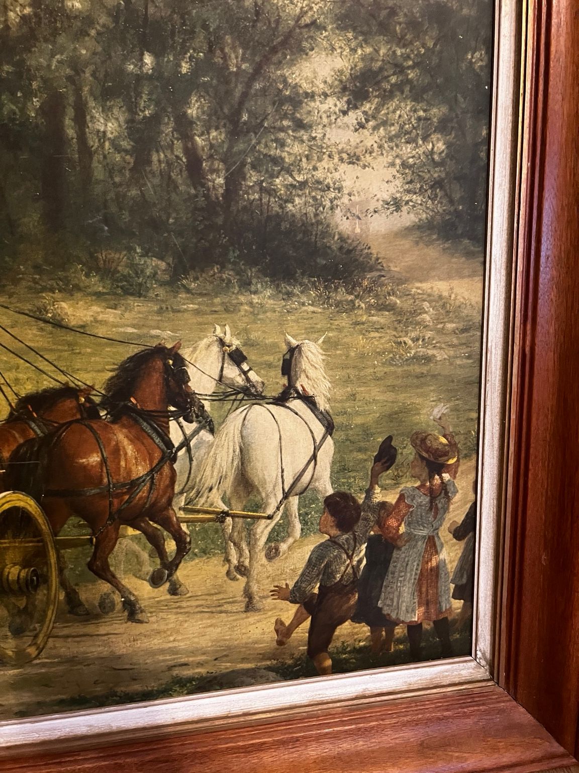 Enoch Wood Perry Jr. 'Pemigewasset Coach' Reproduction Print on Board thumbnail 2